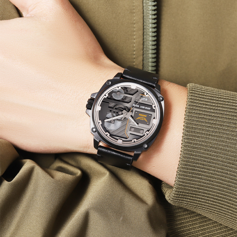 Reloj de Hombre en Cuero Cuarzo™ - Olsen & Olsen