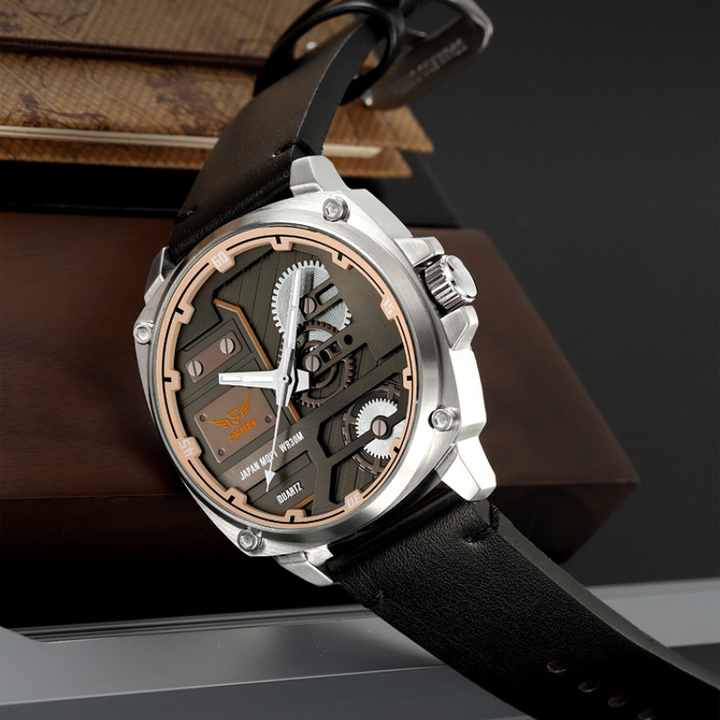 Reloj de Hombre en Cuero Cuarzo™ - Olsen & Olsen