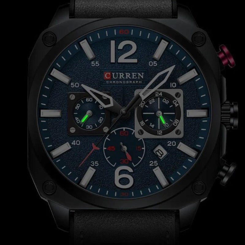 Reloj de Cuarzo de Cuero de Negocios™ - Olsen & Olsen