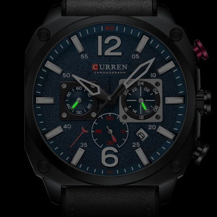 Reloj de Cuarzo de Cuero de Negocios™ - Olsen & Olsen