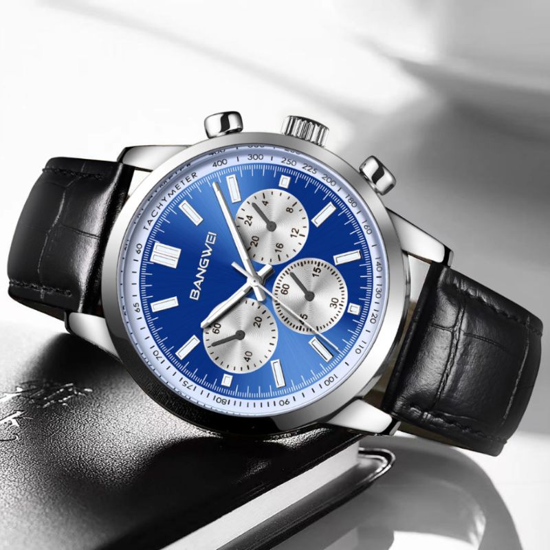 Reloj de Cuarzo de Cuero Militar Deportivo Casual™ - Olsen & Olsen