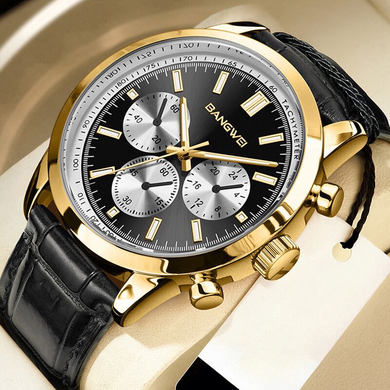 Reloj de Cuarzo de Cuero Militar Deportivo Casual™ - Olsen & Olsen