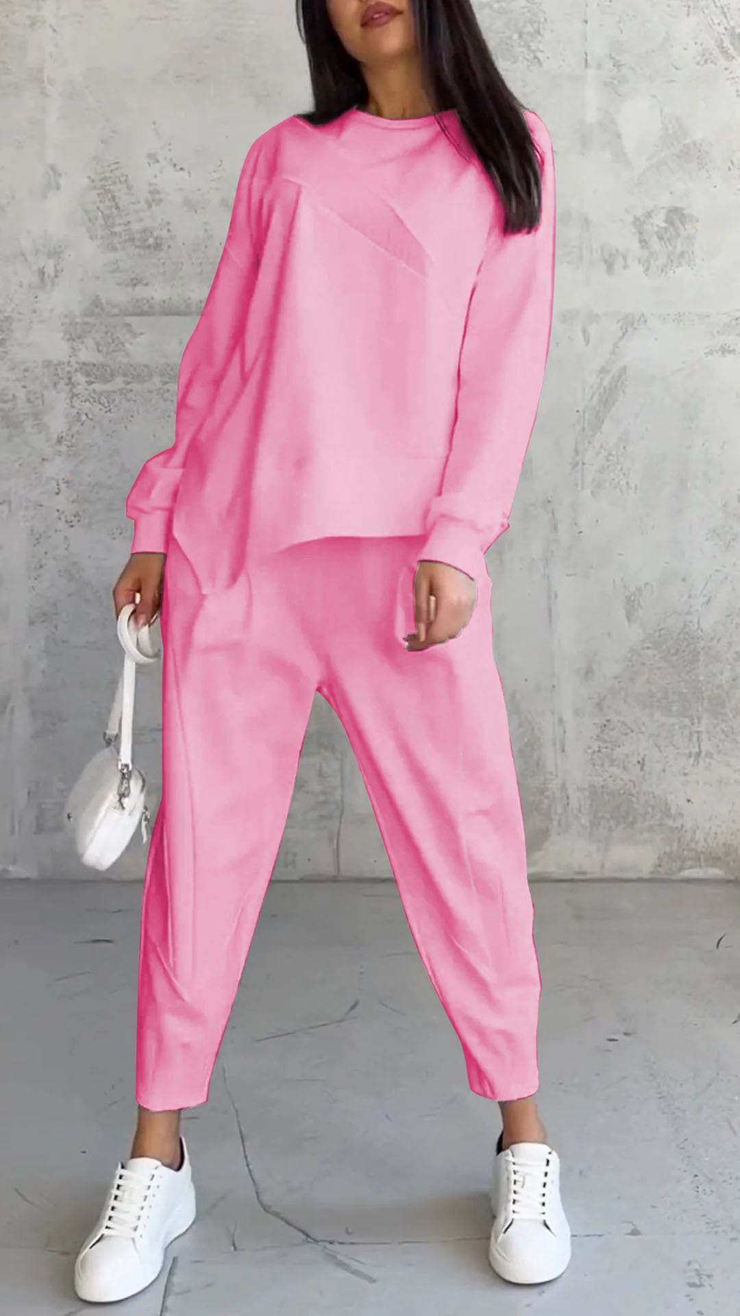 Maëlle™ - Conjunto de 2 Piezas con Escote Redondo y Mangas Largas