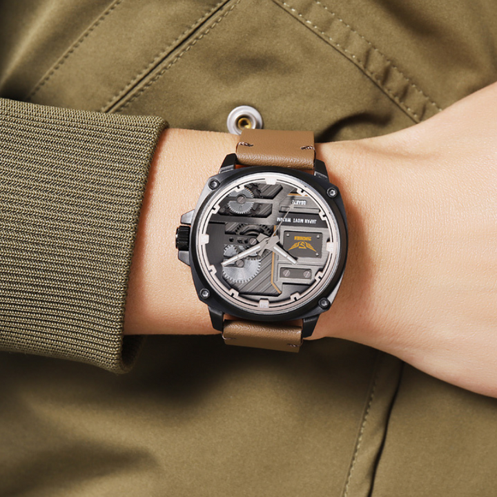 Reloj de Hombre en Cuero Cuarzo™ - Olsen & Olsen