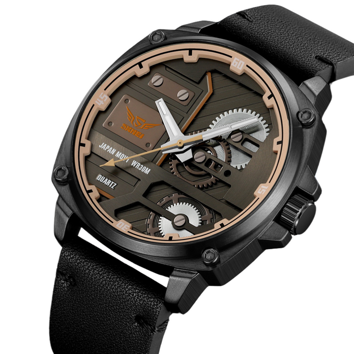 Reloj de Hombre en Cuero Cuarzo™ - Olsen & Olsen