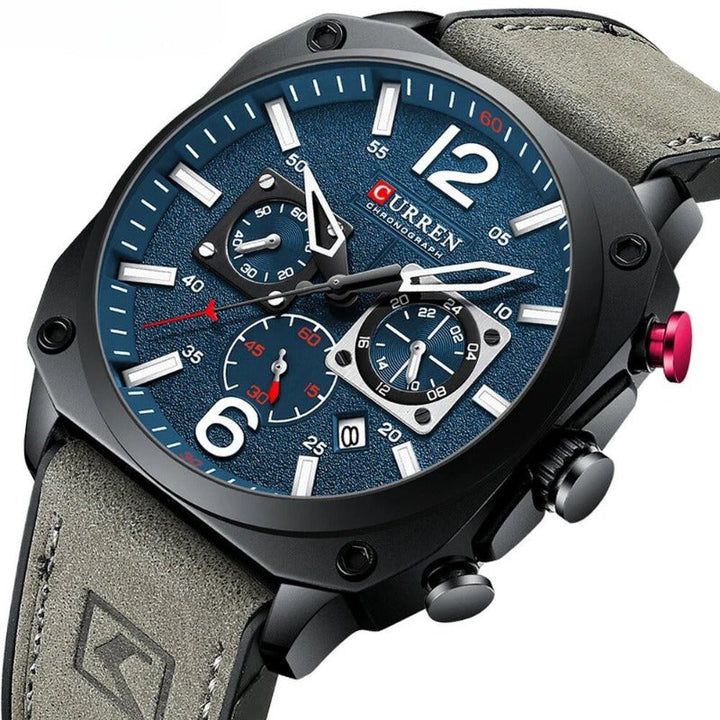 Reloj de Cuarzo de Cuero de Negocios™ - Olsen & Olsen