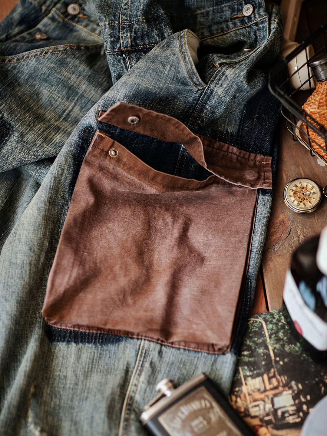 Paul™ | Pantalón de tirantes azul claro casual