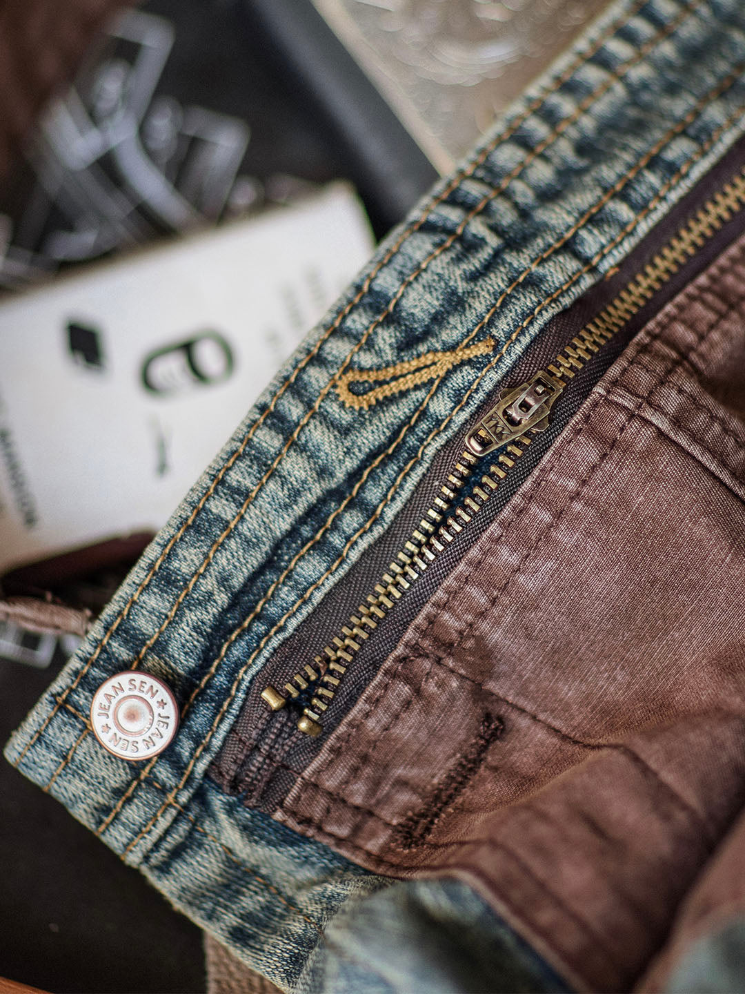 Paul™ | Pantalón de tirantes azul claro casual