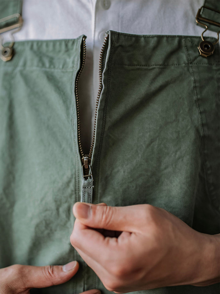 Victor™ | Pantalón de tirantes beige elegante