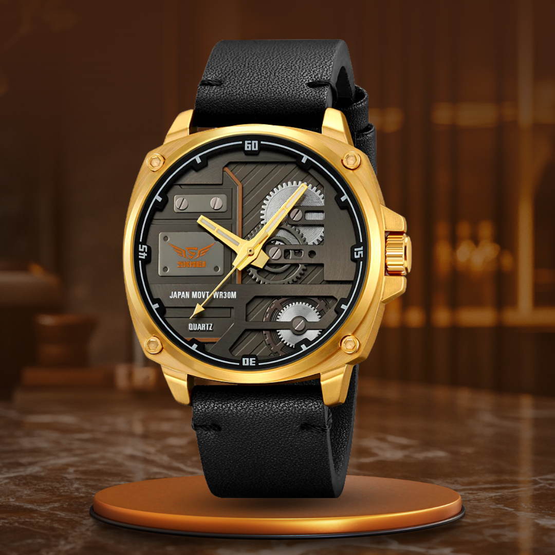 Reloj de Hombre en Cuero Cuarzo™ - Olsen & Olsen