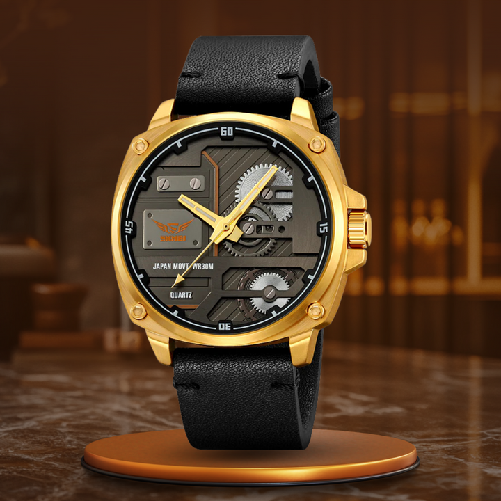 Reloj de Hombre en Cuero Cuarzo™ - Olsen & Olsen