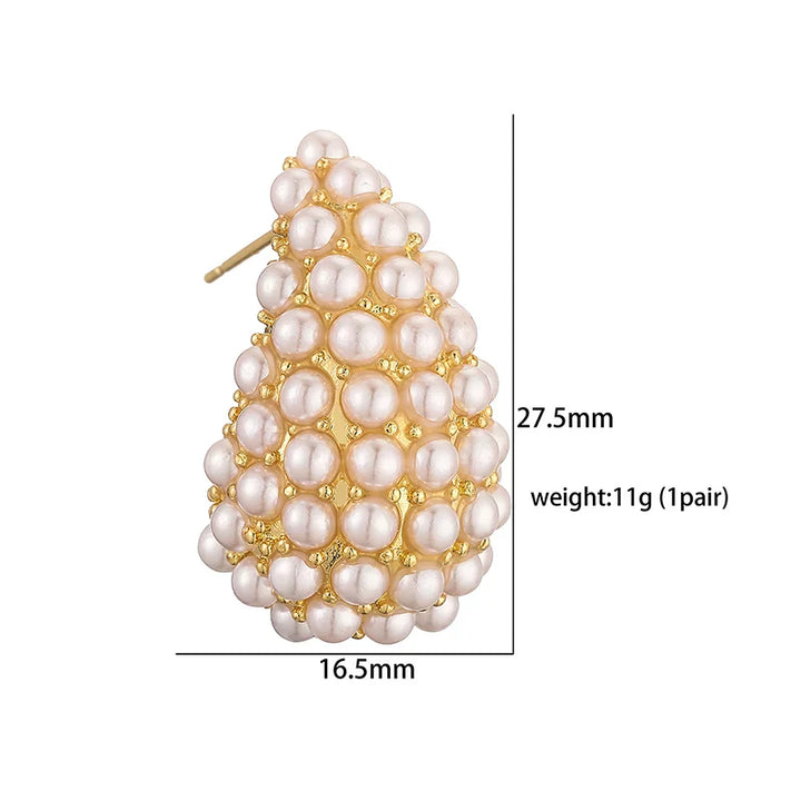 Pendientes de perlas clásicos