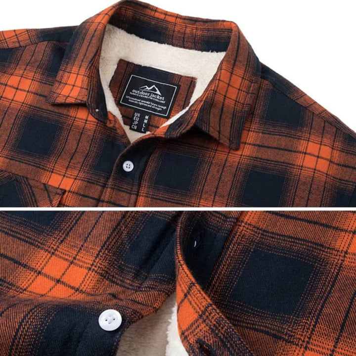 Théodore - Chaqueta de cuadros de forro polar