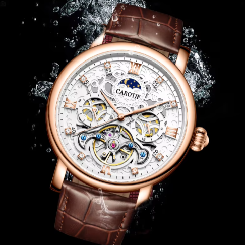 RELOJ AUTOMÁTICO MECÁNICO DE CUERO DE NEGOCIOS™ - Olsen & Olsen